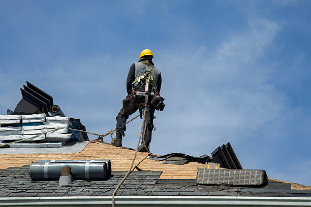 Professional Roofing technician working in Milton, NY